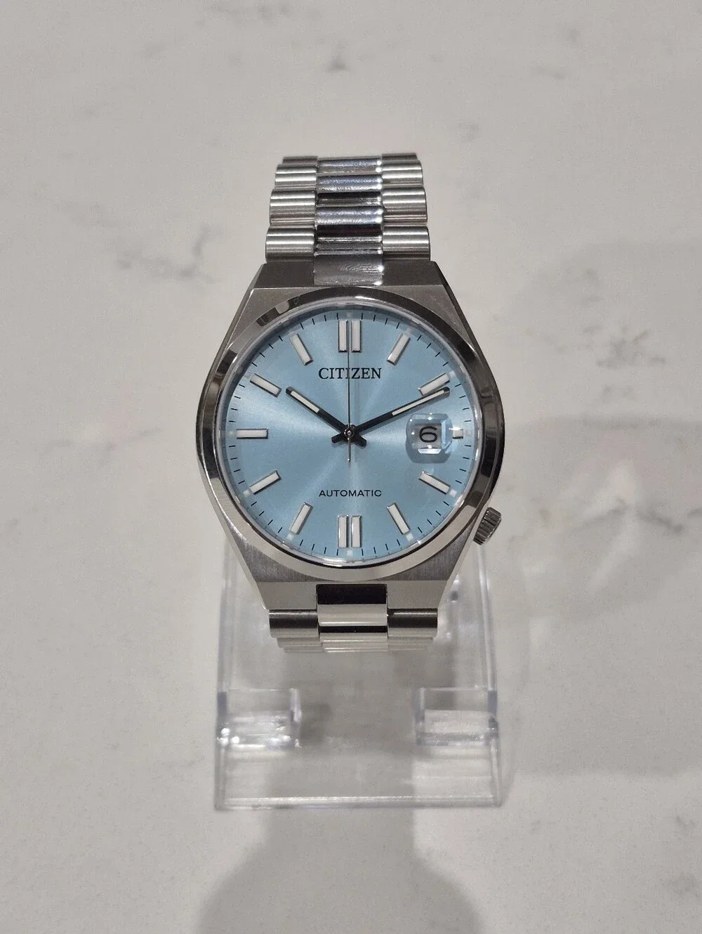 Citizen Tsuyosa NJ0151-88M Automatic Tiffany Blue Dial 40mm Watch Box Sapphire